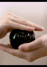 Packaging of GSLEY Bubble Bomb Pack which is a black spherical container with product details in white and red text, presented alongside its box which has similar color scheme and branding.