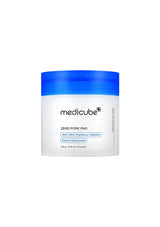 Medicube Zero Pore Pad container with blue lid on a white background