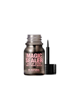 Makeup setting spray with applicator on a white background