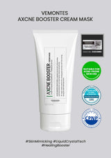 Vemontes ACXNE BOOSTER CREAM MASK packaging on a gray background