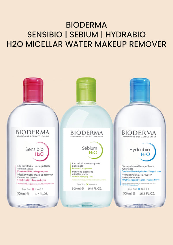 [BIODERMA] Sensibio | Sebium | Hydrabio H2O Micellar Water Makeup Remover 500ml