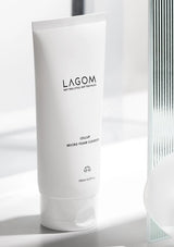 White tube of Lagom Cellul Micro Foam Cleanser on a light background