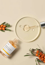 Product packaging with skincare concerns and ingredient information, featuring propolis extract.