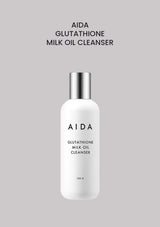 AIDA Glutathione Milk Oil Cleanser 150g product and packaging.