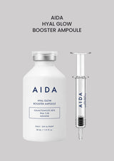 AIDA Hyal Glow Booster Ampoule 30ml product and packaging.