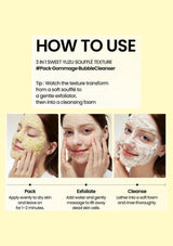 AXIS-Y Kojic Yuzu Pack Cleanser 60g — how to use; original brand product information