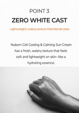 BLANC DUBU sunscreen fresh watery texture and zero-white-cast finish