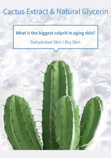 Cactus extract and natural glycerin information for the separately sold BODYLUV Vita Pure filter.