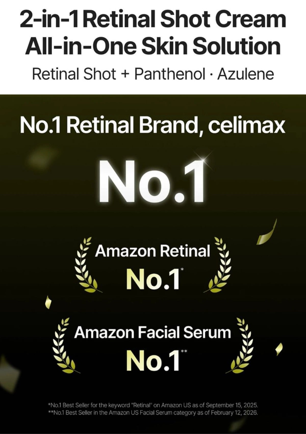 CELIMAX Retinal Shot Tightening Dual Cream — Two formulas, one cream