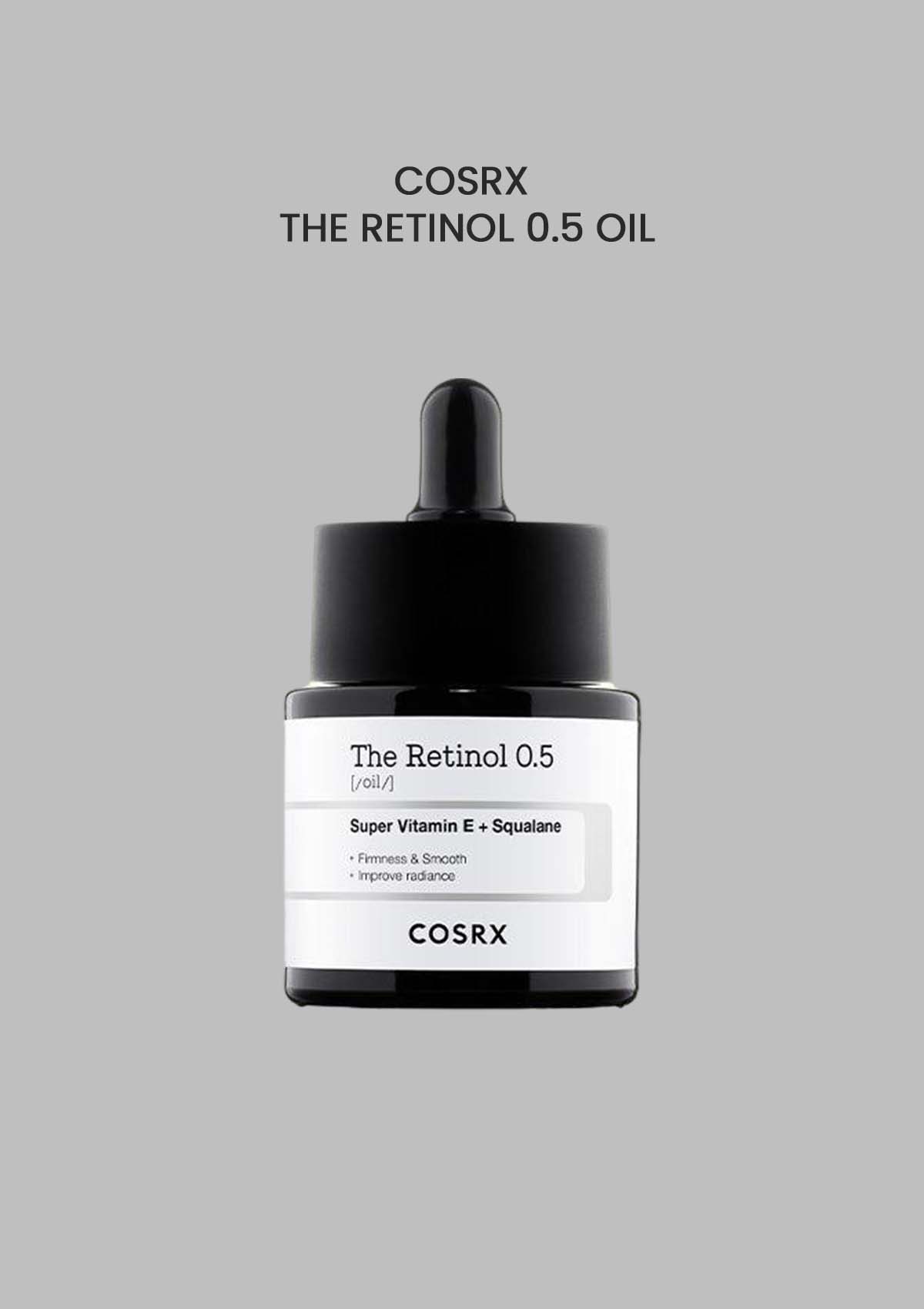 COSRX The Retinol 0.5 Oil – Intensified Retinol Anti-Aging Serum – COCOMO