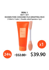 Orange tube and spatula with promotional text on a white background