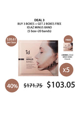 Promotional offer for a skincare product with packaging and text on a white background
