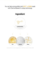 Diagram of hydrolyzed DNA, urea, trehalose, and serine with text about Pharma Research's unique technology.