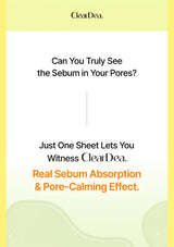 ClearDea Green Tangerine Pore Tok-Tok Mask for sebum absorption and pore-calming care