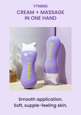 YTNING body cream with its integrated massage applicator and protective cap