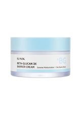 Jar of IUNIK Beta-Glucan 3X Barrier Cream on a white background