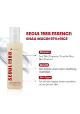 Skincare product with text detailing its features and benefits on a white background