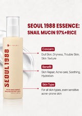 Skincare product with text detailing its features and benefits on a white background