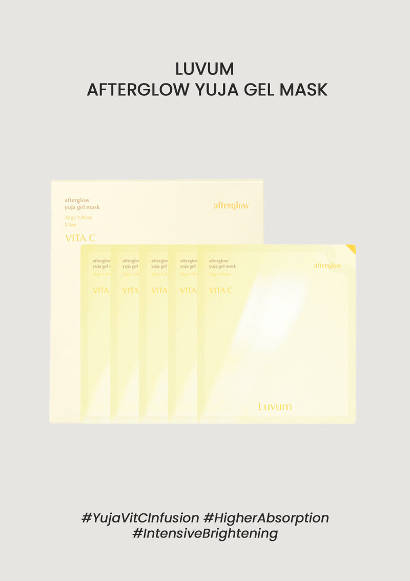 [LUVUM] Afterglow Yuja Gel Mask (1 Box = 5 Masks X 33g)