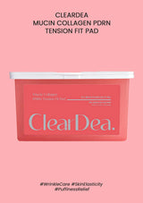 ClearDea mucin collagen pad on a pink background