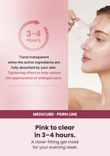 MEDICUBE PDRN Pink Collagen Gel Mask turning transparent after 3 to 4 hours