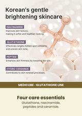 Medicube AGE-R Glutathione Glow Capsule Cream — Four care essentials. Glutathione, niacinamide, peptides and ceramide.