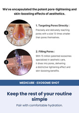 Medicube One Day Exosome Shot Mild 2000 | Strong 7500 (30ml) — Keep the rest of your routine simple