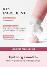Medicube PDRN Pink Hyaluronic Moisturizing Cream — Hydrating essentials. PDRN, hyaluronic acid and niacinamide.