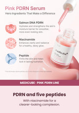 Medicube PDRN Pink Peptide Serum — PDRN and five peptides. With niacinamide for a clearer-looking complexion.