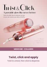 Medicube Collagen Glow Booster Serum 15ml — Twist, click and apply