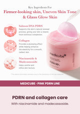 Medicube PDRN Pink Collagen Toning Gel Toner Pad — PDRN and collagen care. With niacinamide and madecassoside.