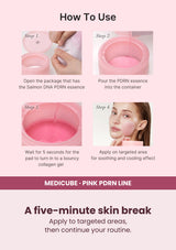 Medicube PDRN Pink Collagen Toning Gel Toner Pad — A five-minute skin break. Apply to targeted areas, then continue your routine.