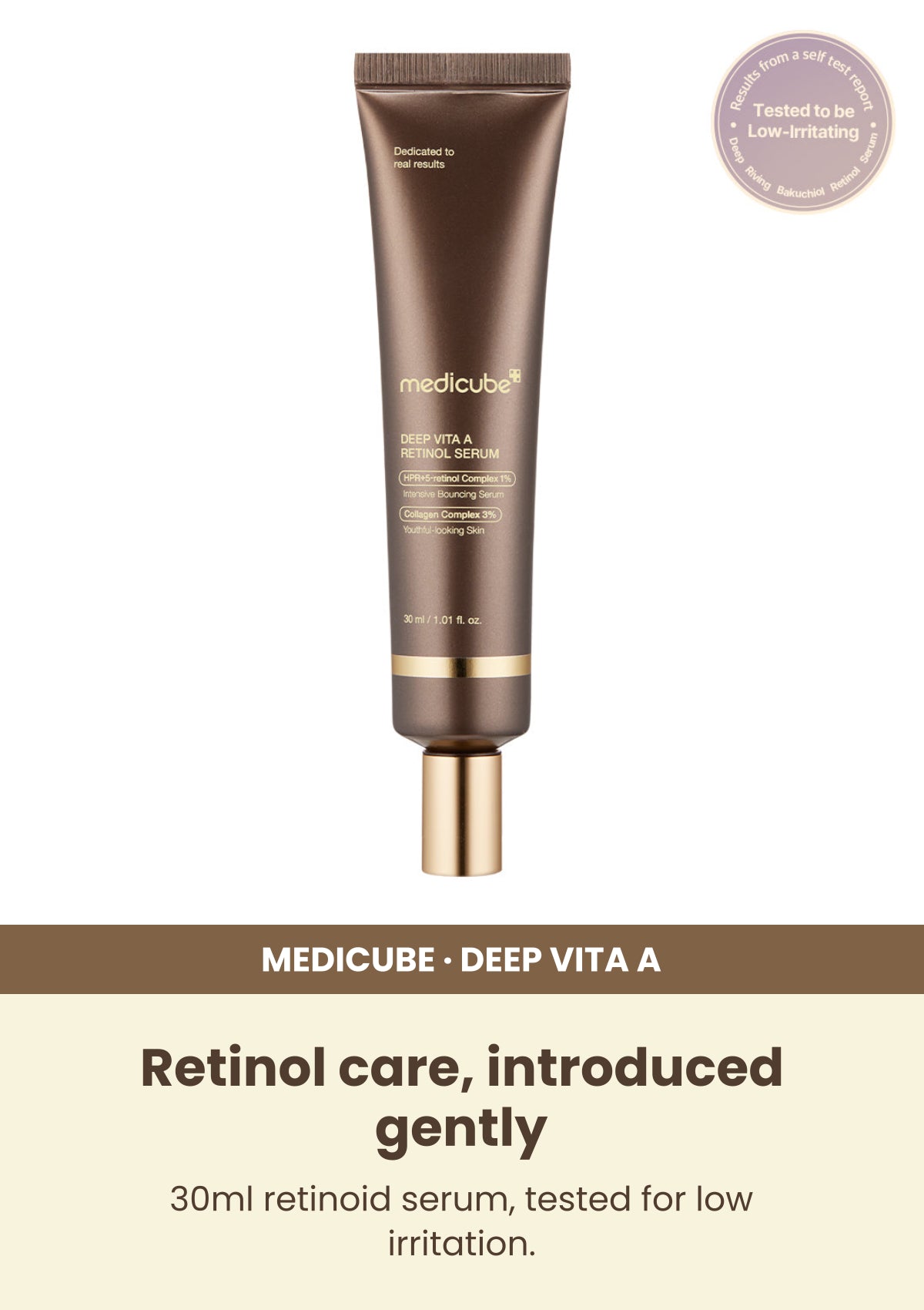 Medicube Deep Vita A Retinol Serum 30ml โ Retinol care, introduced gently
