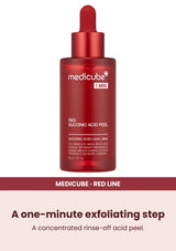 Medicube Red Acne Succinic Acid Peel 40g — A one-minute exfoliating step