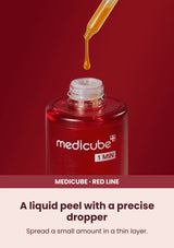 Medicube Red Acne Succinic Acid Peel 40g — A liquid peel with a precise dropper