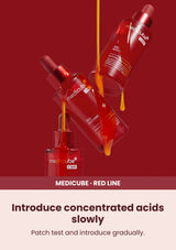 Medicube Red Acne Succinic Acid Peel 40g — Introduce concentrated acids slowly