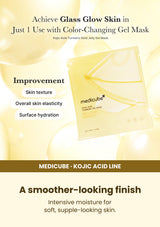 Medicube Kojic Acid Turmeric Gel Mask 4 Masks — A smoother-looking finish. Intensive moisture for soft, supple-looking skin.