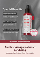 Medicube Hypochlorous Acid Peel Shot 80ml — Gentle massage, no harsh scrubbing