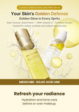 Medicube Kojic Acid Turmeric Jelly Mist 100ml — Refresh your radiance. Hydration and tone care before or over makeup.