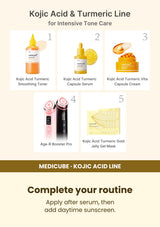 Medicube Kojic Acid Turmeric Capsule Cream 53g — Complete your routine. Apply after serum, then add daytime sunscreen.