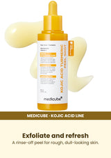 Medicube Kojic Acid Turmeric Peel Shot 80ml — Exfoliate and refresh. A rinse-off peel for rough, dull-looking skin.