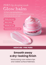 Medicube PDRN Lip Sleeping Mask — Softer, smoother-looking lips. Moisturising care softens lips and visible surface flakiness.