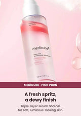 Medicube PDRN Pink Glutathione Serum Mist — Serum care in a fine mist. Triple-layer serum and oils for soft, luminous-looking skin.