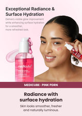 Medicube PDRN Collagen Glow Jelly Serum — A hydrated base for makeup. Skin looks smoother, fresher and naturally luminous.