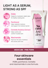 Medicube PDRN Hydrating UV Serum SPF50+ PA++++ 50ml — Four skincare essentials. PDRN, panthenol, Centella and niacinamide in one formula.