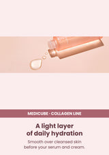 Medicube triple collagen toner 4 0 140ml — A light layer of daily hydration. Smooth over cleansed skin before your serum and cream.