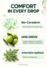 MOLVANY Arti-Cica Serum ingredients: Bio-Ceraderm, SING GREEN and Artemisia capillaris