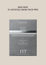 MOLVANY D-lockcell Mask Pack Pro (1 Box = 5 Masks X 17g) — product and packaging.