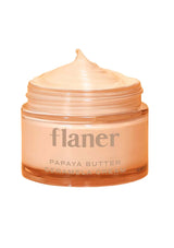 Jar of flaner Papaya Butter Ceramella Cream on a white background