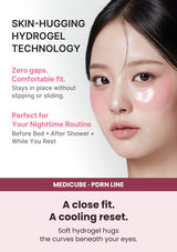 MEDICUBE PDRN Pink Caffeine Collagen Eye Patch skin-hugging hydrogel fit